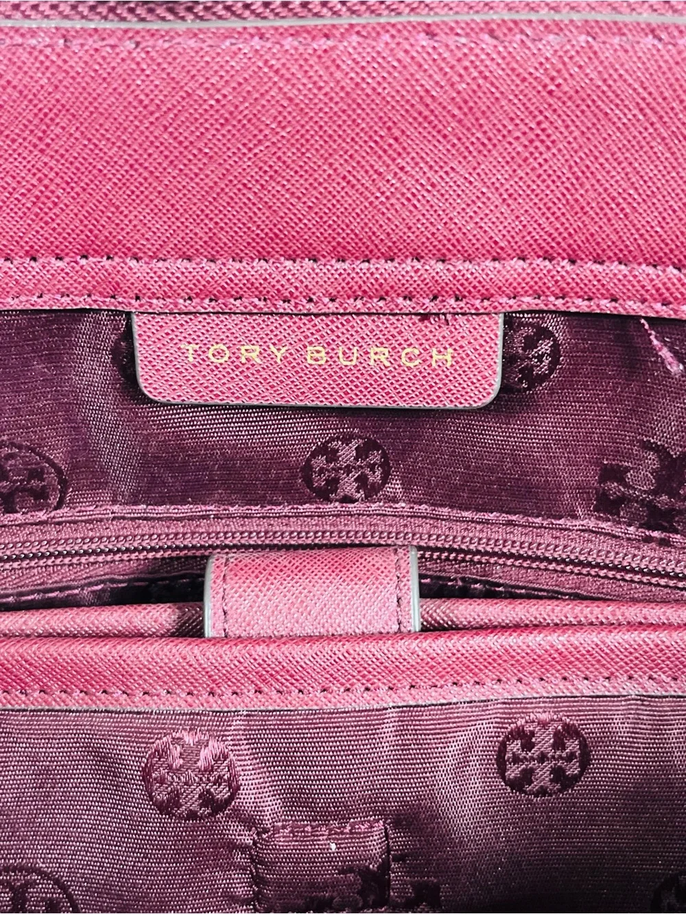 Tory Burch saffiano texture